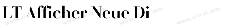 LT Afficher Neue Di字体转换